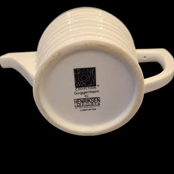 Vintage Frank Lloyd Wright‎ Henriksen Guggenheim ART DECO TEA /COFFEE POT - Picture 6 of 7